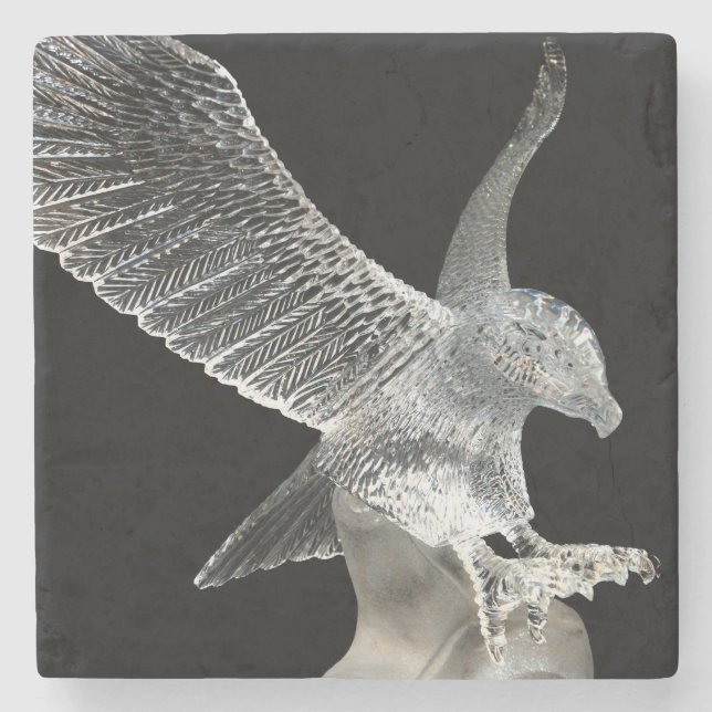 Crystal Eagle Stone Untersetzer (Vorderseite)