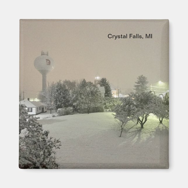 Crystal Falls, MI Magnet (Vorne)