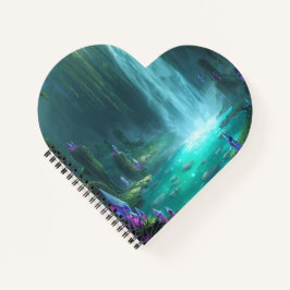 Crystal Falls of the Hidden Realm Notizbuch