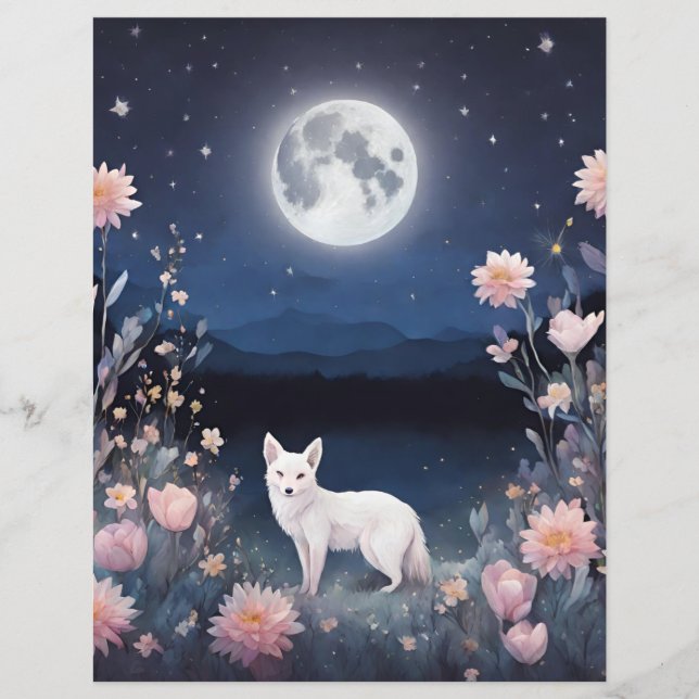 Crystal Fox Floral Scrapbook Junk Journal (Vorderseite)