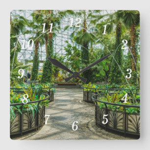 Crystal Gardens Leap Klettergarten Quadratische Wanduhr