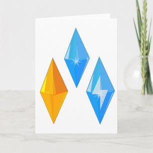 Crystal Gems Grußkarten Karte