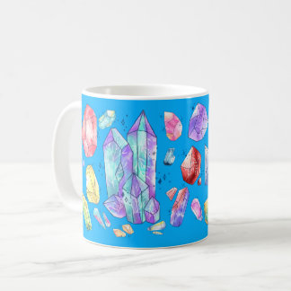 Crystal Gemstone Custom Full Wrap Coffee Tasse