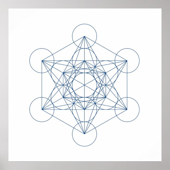 Crystal Grid - Metatron's Cube Poster (Vorne)
