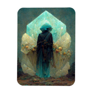 Crystal Guardian Alien SciFi Fantasy Magnet