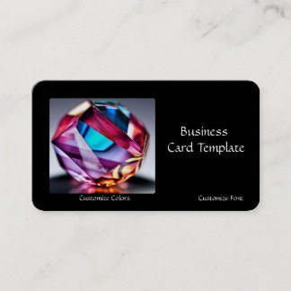 Crystal Healing Amethyst Business Card Visitenkarte