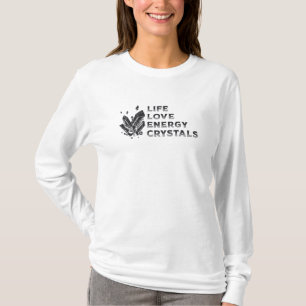 Crystal Healing Gemstone Life Liebe Energy Crystal T-Shirt