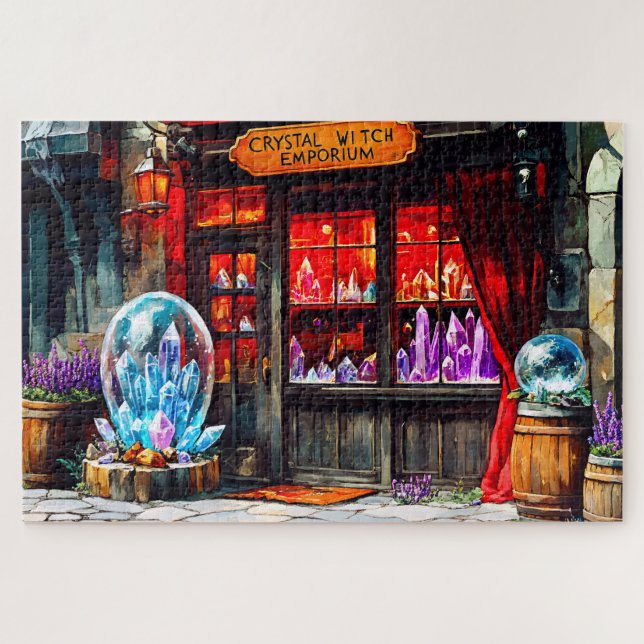 Crystal Hexe Emporium Mystical Magic Shop Puzzle (Horizontal)