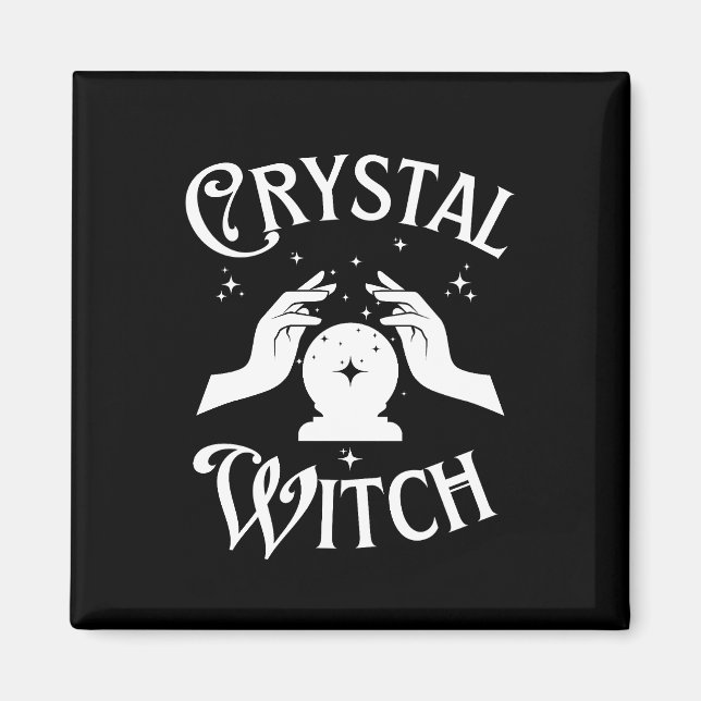 Crystal Hexe Magnet (Vorne)