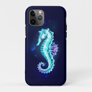 Crystal Ice Seepferd auf blauem Hintergrund Case-Mate iPhone Hülle