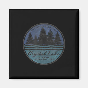 Crystal Lake-Campingberater-Abenteuer Vintage Retr Magnet