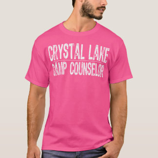 Crystal Lake-Campingberaterin in abgenutztem Desig T-Shirt