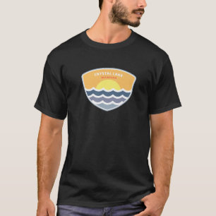 Crystal Lake Michigan MI Sunset Vacation T-Shirt