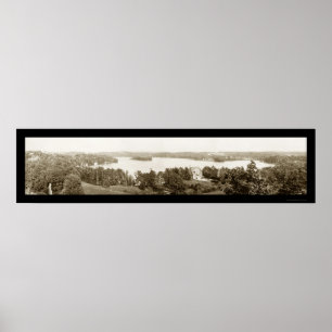 Crystal Lake Wisconsin Foto 1913 Poster