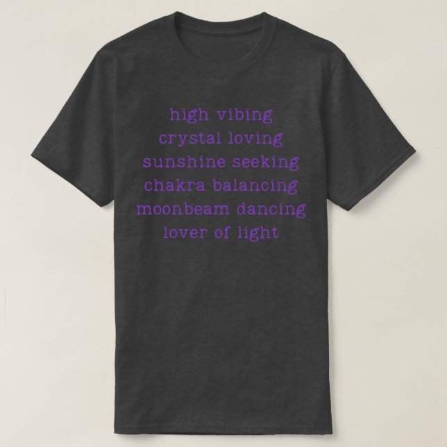 Crystal Loving Chakra Balancing T-Shirt (Design vorne)