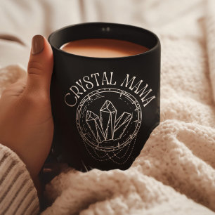 Crystal Mama, Gemstone Lover, Witchy Amethyst Kaffeetasse