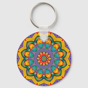 "Crystal Mandala Quilt" Schlüsselanhänger
