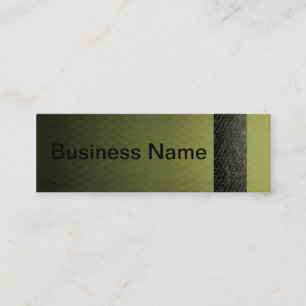 Crystal Mosaic Olive Business Card Skinny-Design 1 Mini Visitenkarte