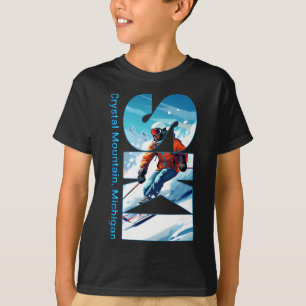 Crystal Mountain Michigan Skiferien Ski-Outdoor T-Shirt