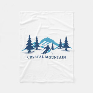 Crystal Mountain Michigan Skigebiet Skifahren Skif Fleecedecke