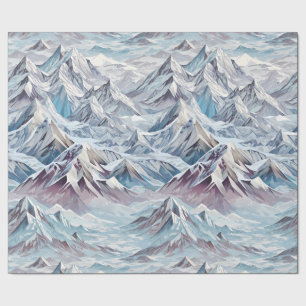 Crystal Mountain Scene Wrapping Paper Geschenkpapier