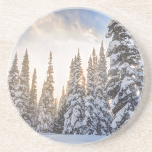 Crystal Mountain Ski Resort, nahe dem Berg Rainier Getränkeuntersetzer