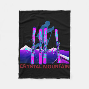 Crystal Mountain Skifahren, Retro 90er Crystal Mou Fleecedecke