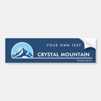 Crystal Mountain Washington ski Bumper Sticker Autoaufkleber