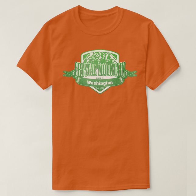 Crystal Mountain Washington Ski Resort T-Shirt (Design vorne)