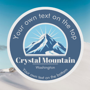 Crystal Mountain Washington Skigebiet Aufkleber