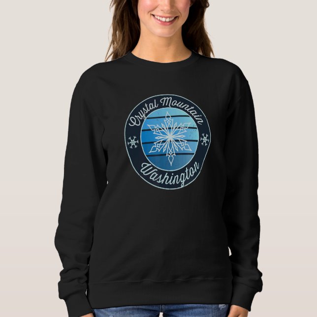 Crystal Mountain Washington WA Ski Souvenir Snow G Sweatshirt (Vorderseite)