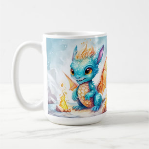 Crystal Niedlich Baby Blue Dragon Kaffeetasse