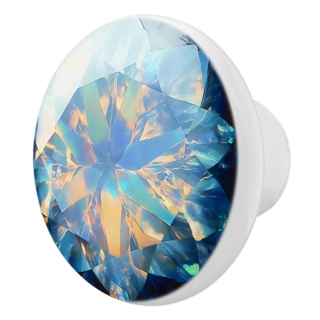 Crystal Opal Muster Keramikknauf (Rechts)