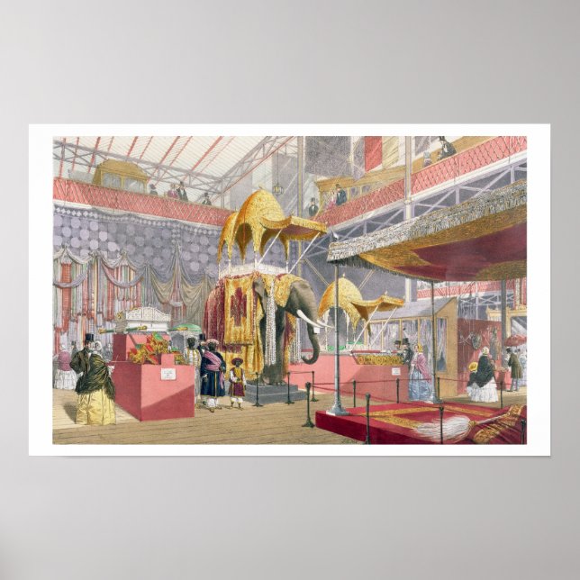 Crystal Palace, Indischer Hof, Pub von Dickinso Poster (Vorne)