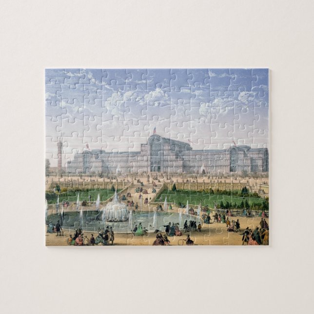 Crystal Palace, Sydenham, c.1862 (color litho) Puzzle (Horizontal)