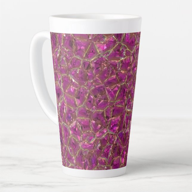 Crystal Pink und Gold Milchtasse (Linke Ecke)
