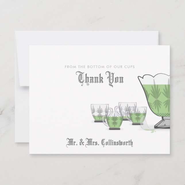 Crystal Punch Bowl Danke Karte (Vorderseite)