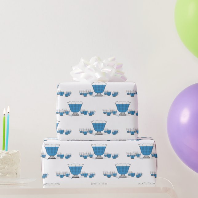 Crystal Punch Bowl Hochzeitszettel Geschenkpapier (Partygeschenke)