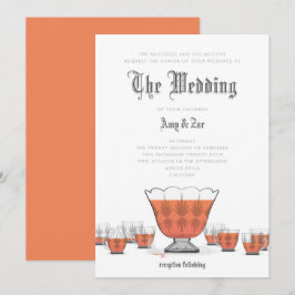 Crystal Punch Bowl Wedding Einladung