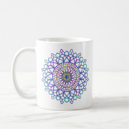 Crystal Rainbow Mandala Kaffeetasse