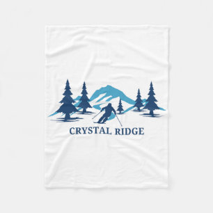 Crystal Ridge Wisconsin Skigebiet Skifahren Skifah Fleecedecke