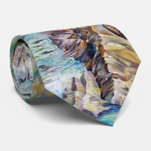 Crystal River Rocky Mountains, Colorado Pattern Krawatte