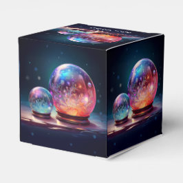 Crystal Snowballs Christmas Holiday Favor Box Geschenkschachtel