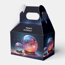 Crystal Snowballs Christmas Holiday Gift Box Geschenkschachtel