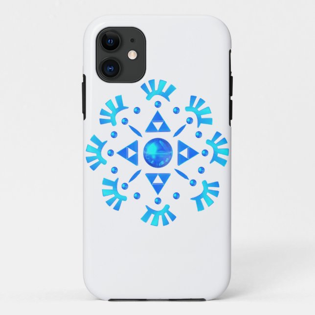 Crystal Snowflake Case-Mate iPhone Hülle (Rückseite)