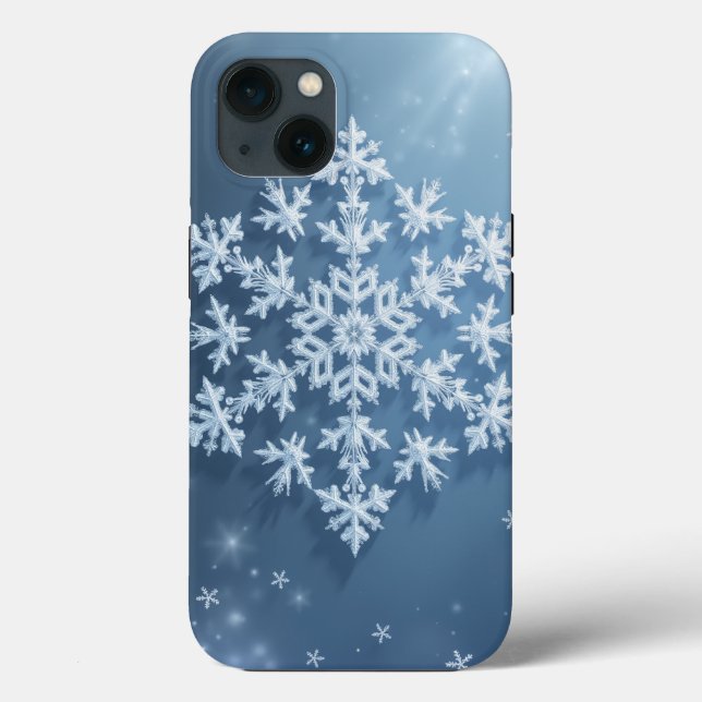 Crystal Snowflake iPhone Case (Rückseite)