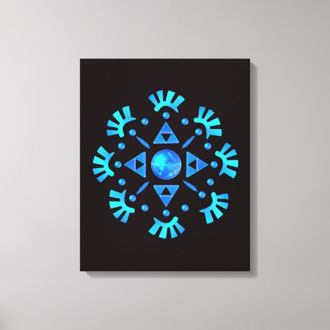 Crystal Snowflake Leinwanddruck (Vorderseite)