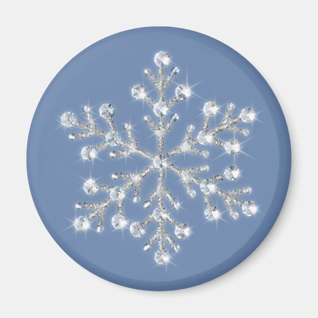 Crystal Snowflake Magnet (Vorne)