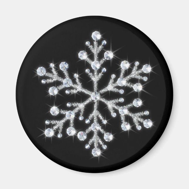 Crystal Snowflake Magnet (Vorne)