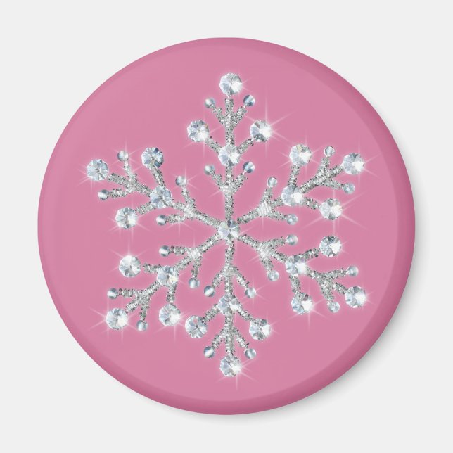 Crystal Snowflake Magnet (Vorne)